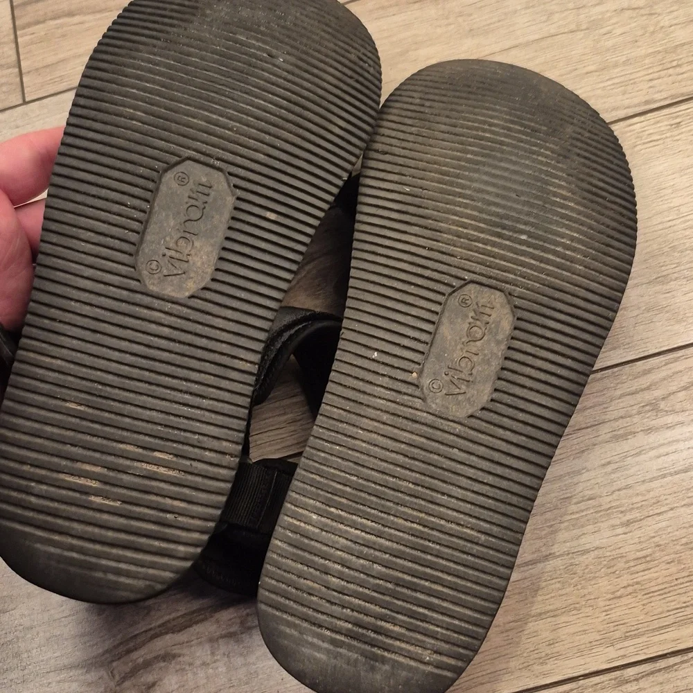 SUICOKE Depa-V2 Black Strap Rubber‎ Sz 11 Mens Streetwear Outdoor Sandals Shoes